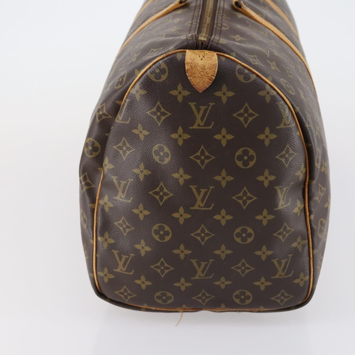 Louis Vuitton Keepall Bag Monogram Canvas Brown Canvas Travel Bag