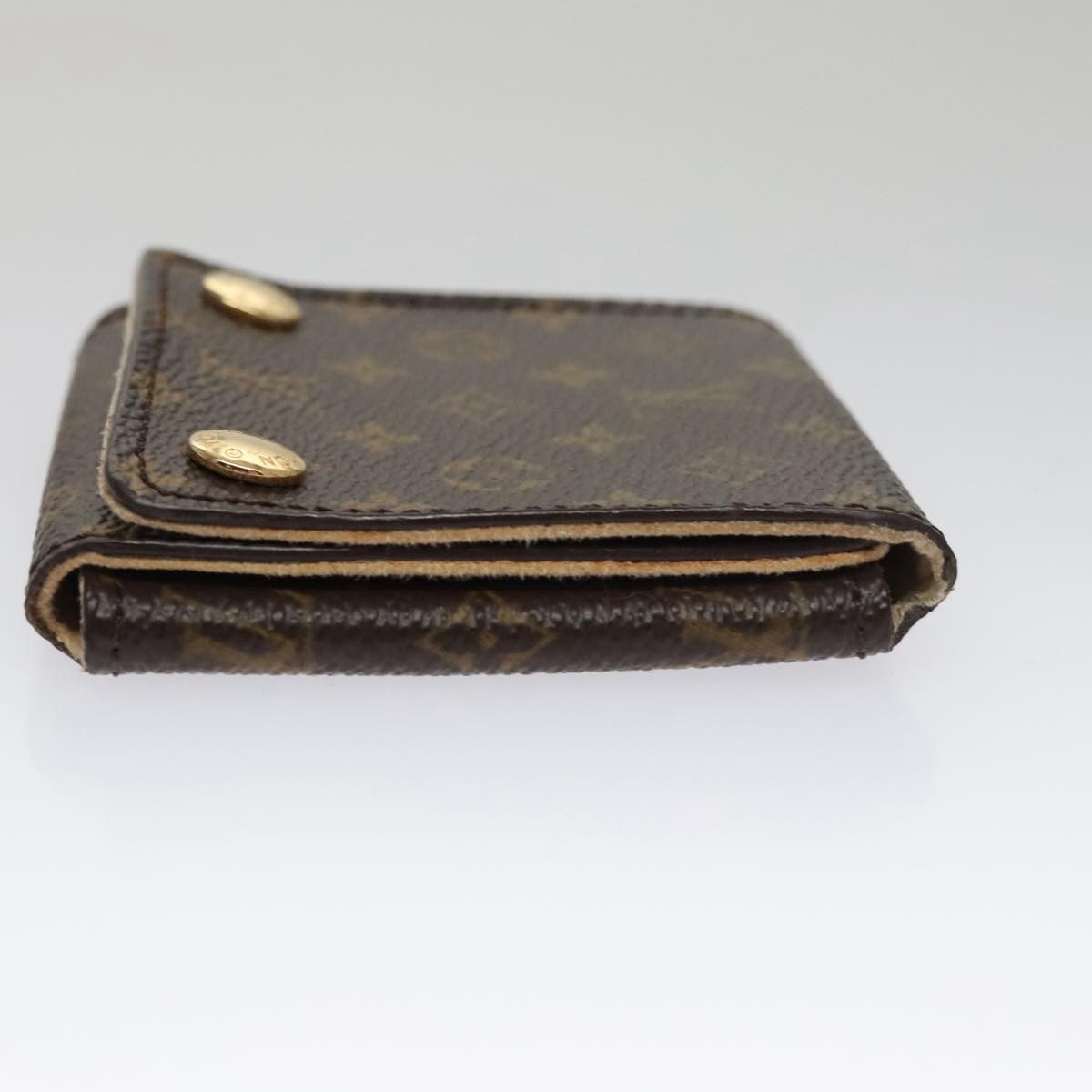 Louis Vuitton Case Jewelry Box Canvas Brown Canvas Wallets Accessory