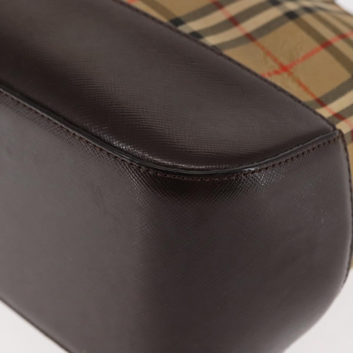 Burberry Nova Check Tote Canvas And Leather Beige Canvas Tote Bag