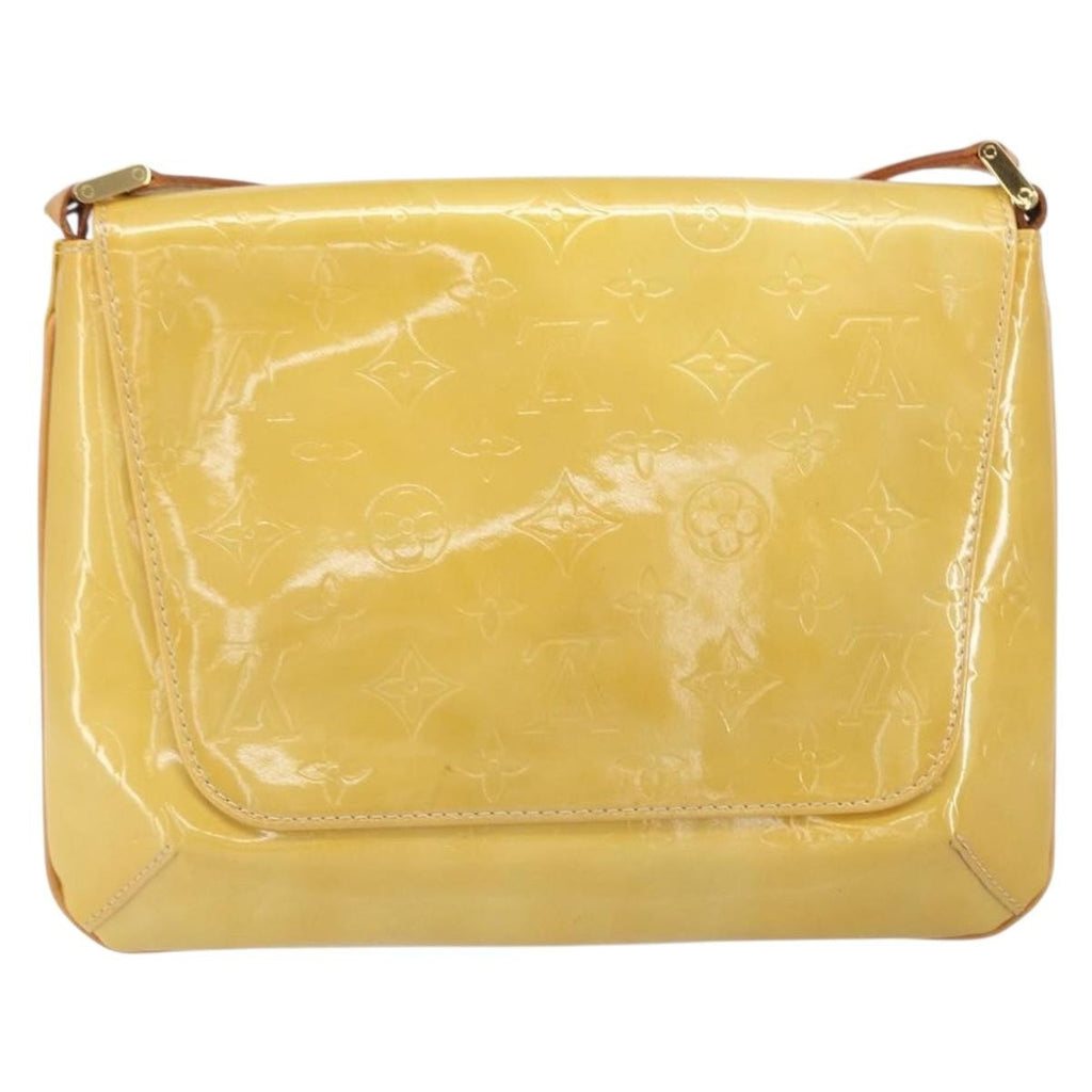 Louis Vuitton Thompson Street Handbag Monogram Vernis Beige Patent_Leather Shoulder Bag