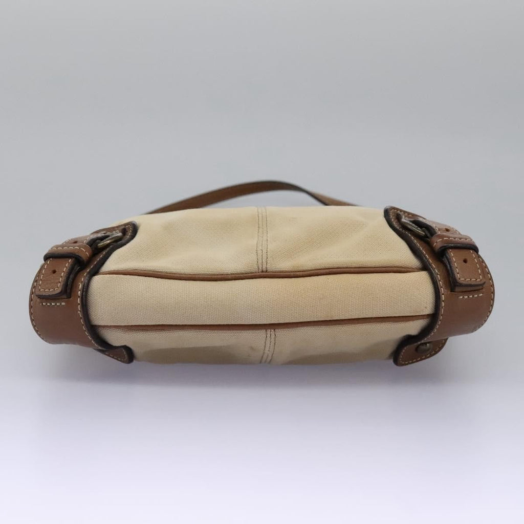 Burberry Blue Label Shoulder Bag Canvas Beige Canvas Shoulder Bag