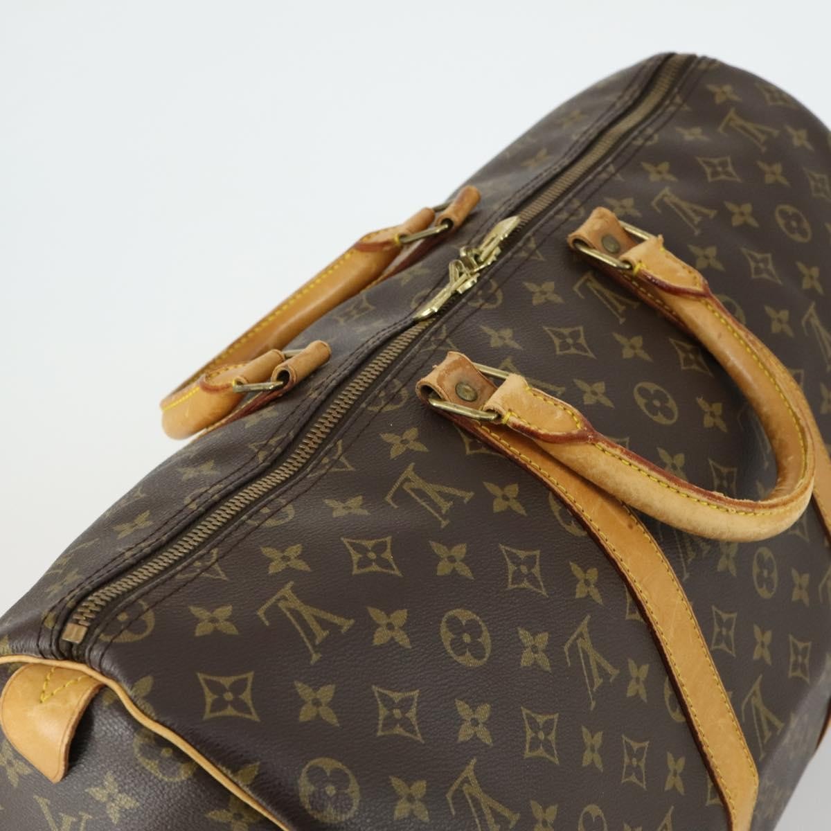 Louis Vuitton Keepall Bag Monogram Canvas Brown Canvas Travel Bag