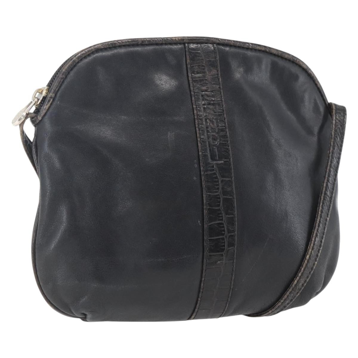 Fendi Vintage Shoulderbag Leather Black Leather Shoulder Bag Bag