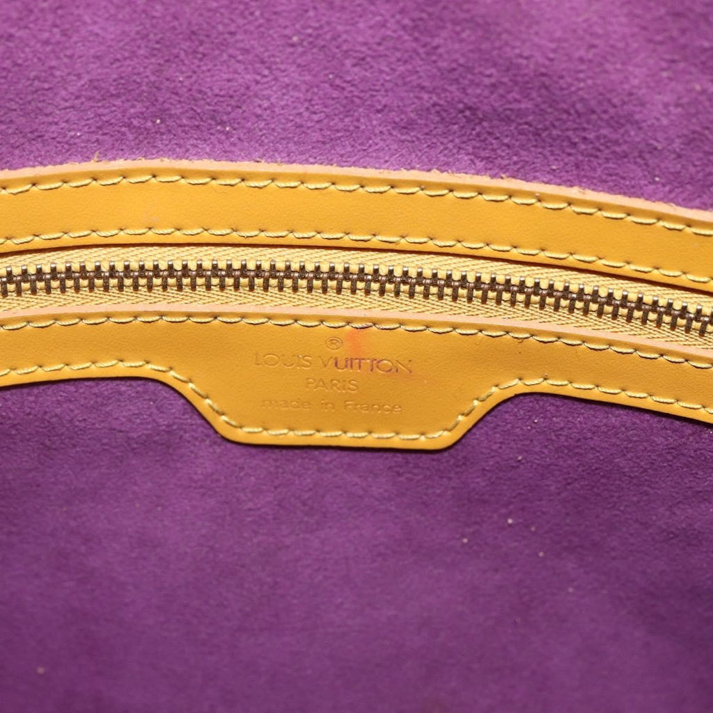 Louis Vuitton Lussac Handbag Epi Leather Yellow Leather Shoulder Bag