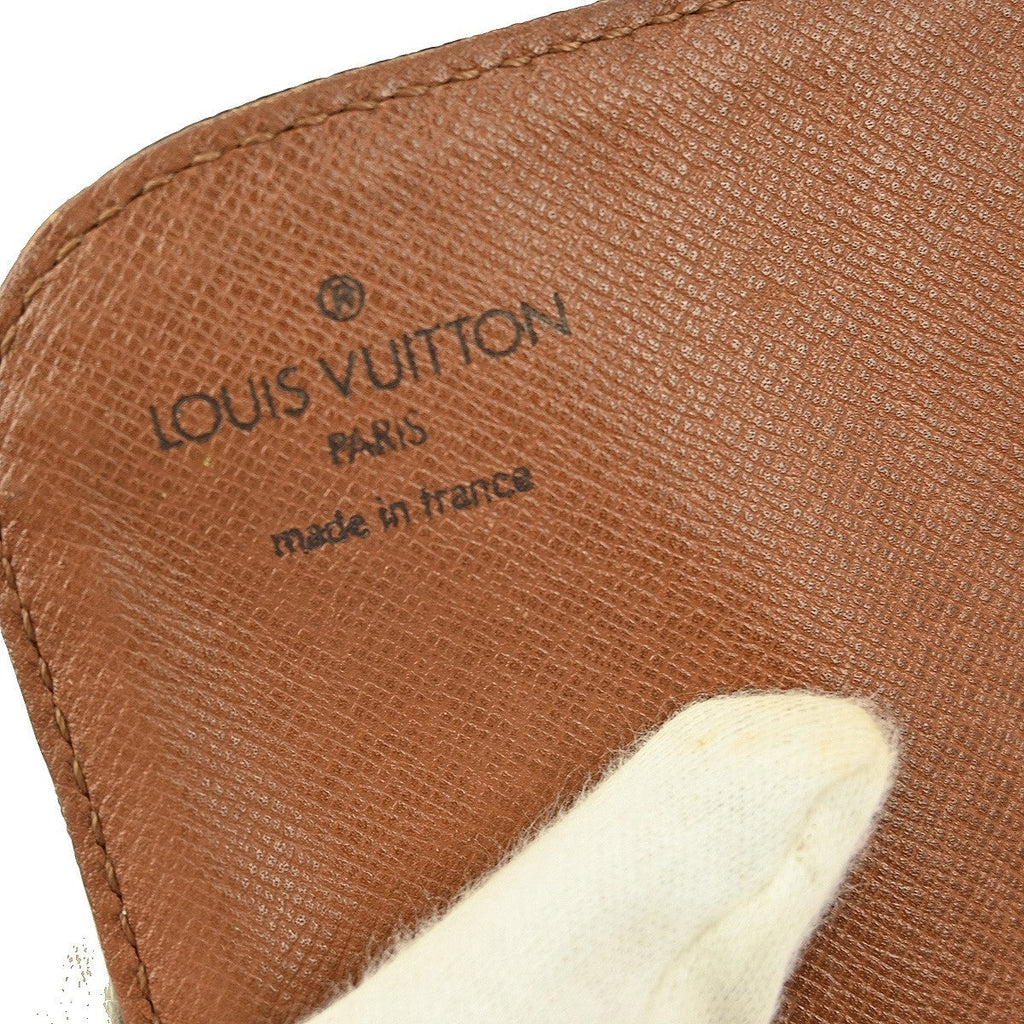 Louis Vuitton Cartouchiere Handbag Monogram Canvas Brown Canvas Shoulder Bag