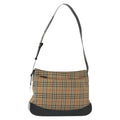 Burberry Shoulder Bag Nova Check Canvas Beige Canvas Bag
