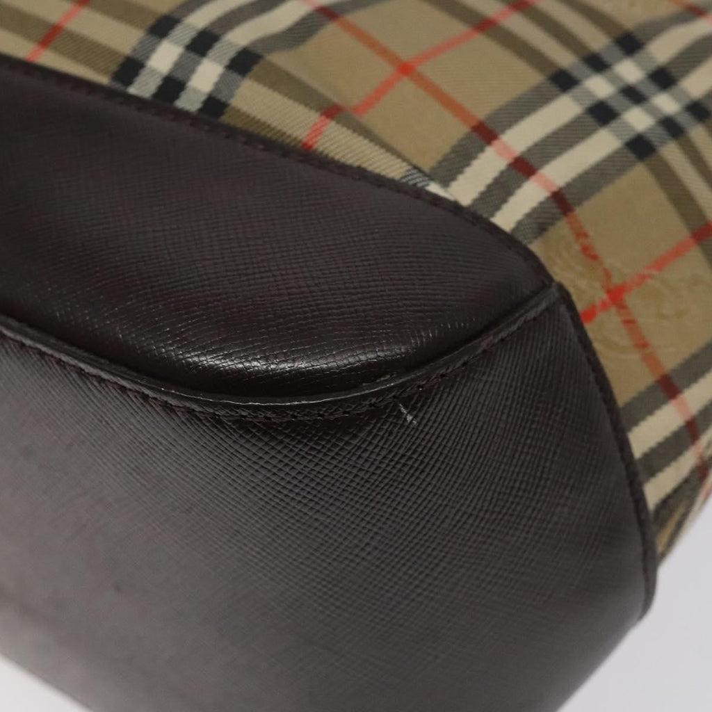 Burberry Nova Check Handbag Nova Check Canvas And Leather Beige Canvas Handbag