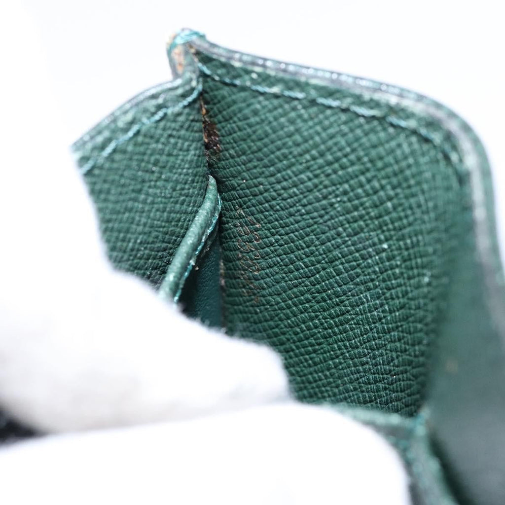 Louis Vuitton Kourad Pouch Taiga Green Leather Clutche & Pouche Bag