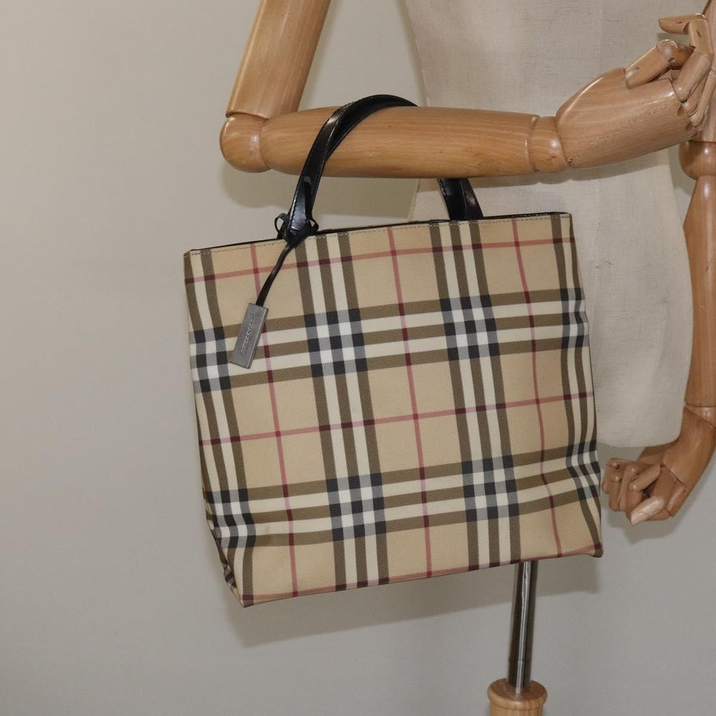 Burberry Nova Check Handbag Nova Check Canvas Beige Canvas Handbag