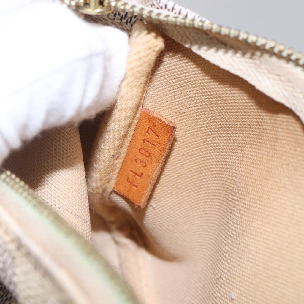 Louis Vuitton Pochette Accessoires Damier White Canvas Bag