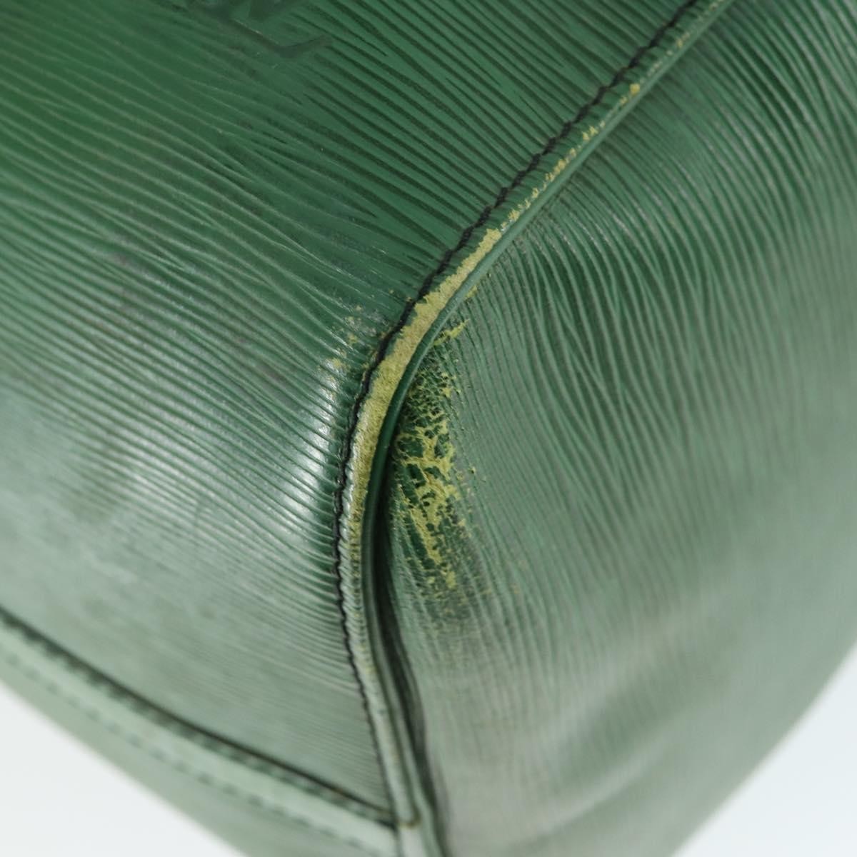 Louis Vuitton Keepall Bag Epi Leather Green Leather Travel Bag