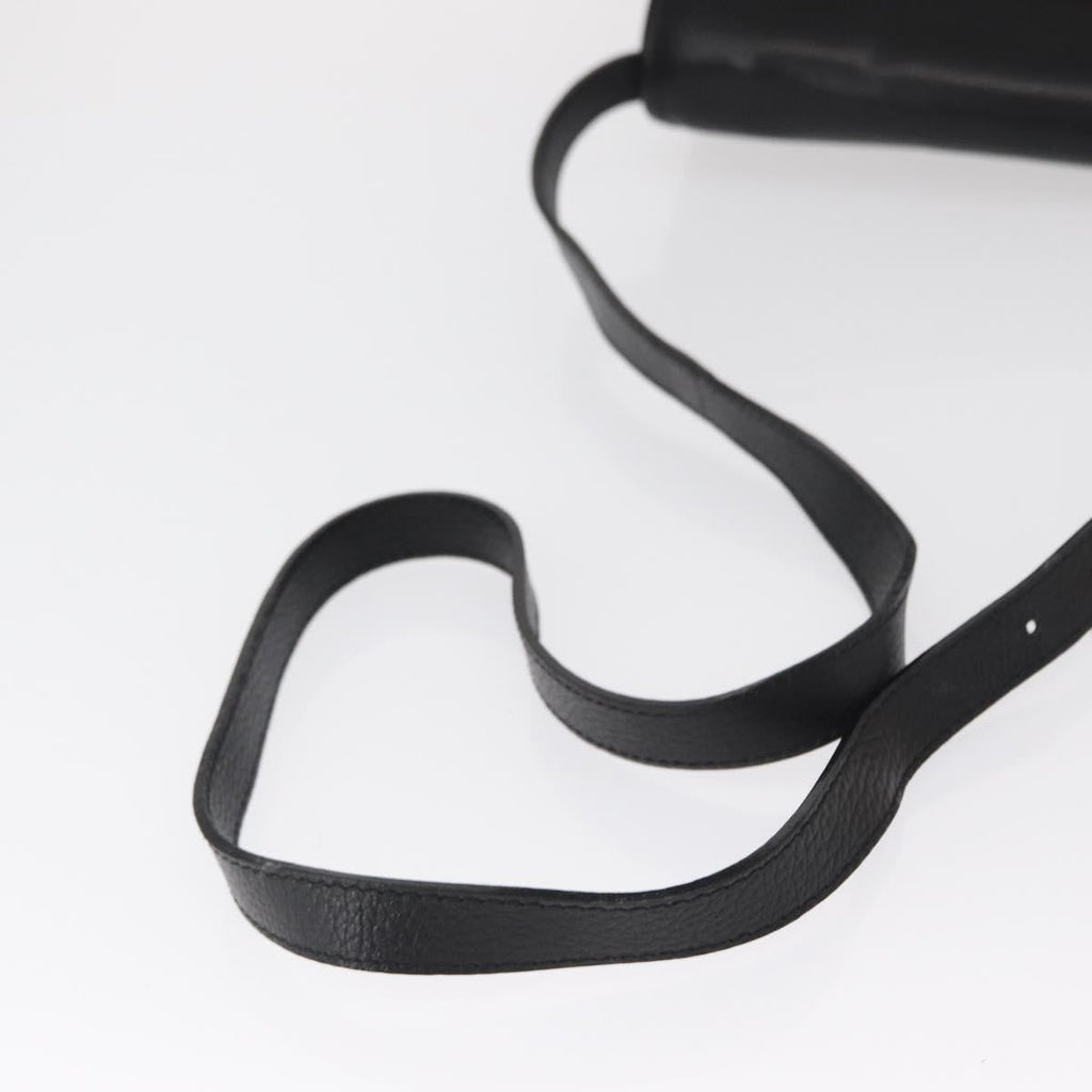 Celine Vintage Shoulder Bag Leather Black Leather Shoulder Bag Bag