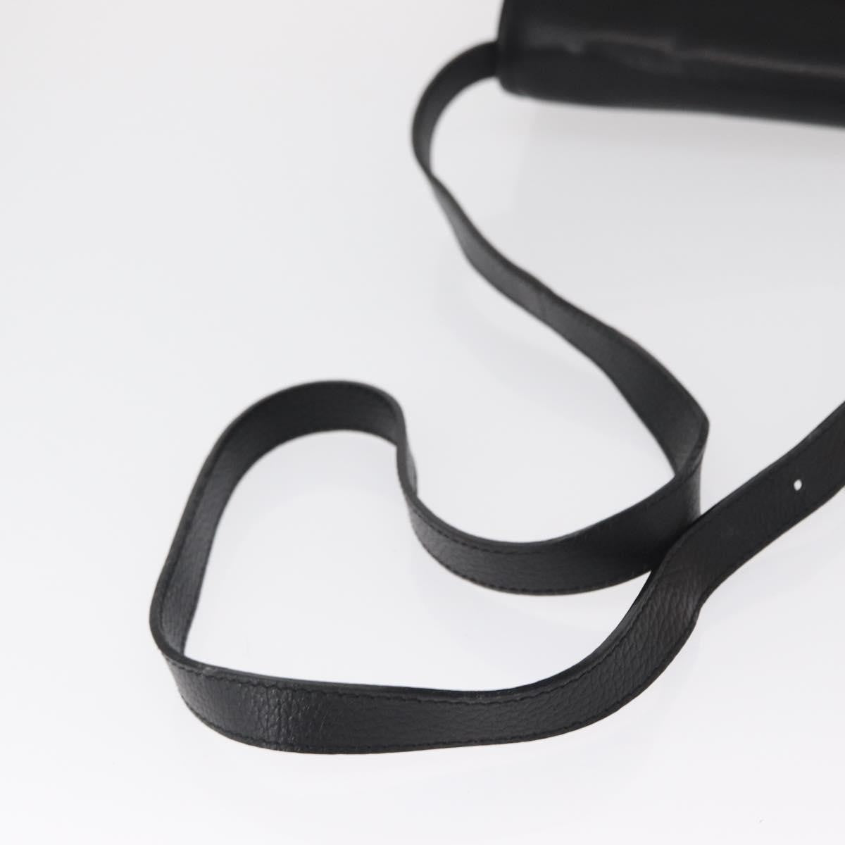 Celine Vintage Shoulder Bag Leather Black Leather Shoulder Bag Bag