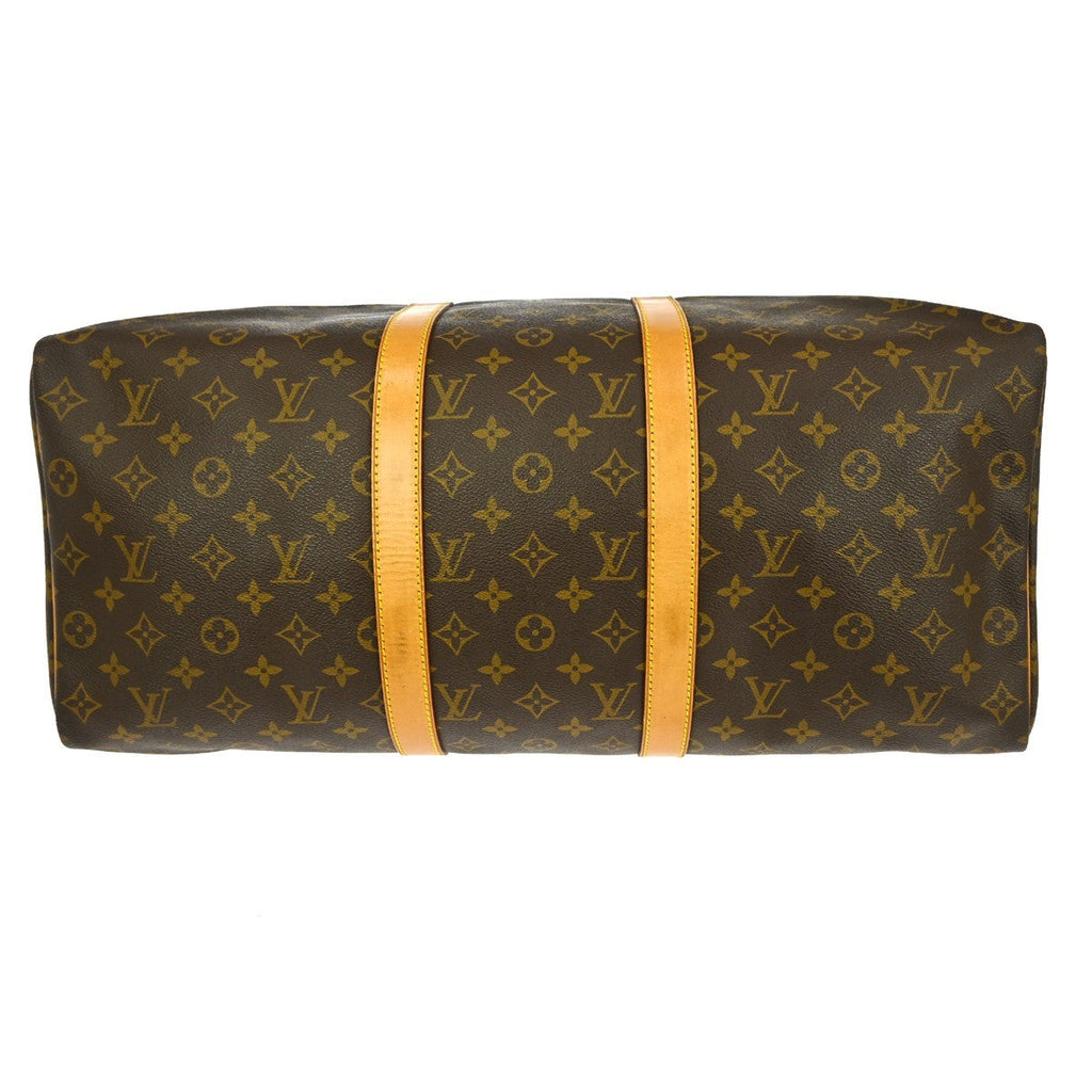 Louis Vuitton Keepall Bag Monogram Canvas Brown Canvas Travel Bag