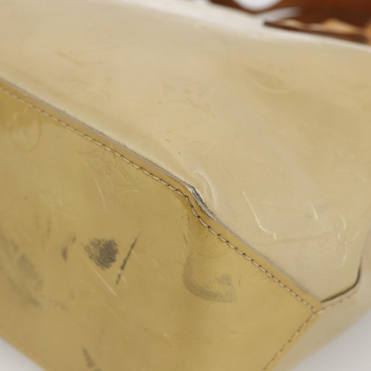 Louis Vuitton Reade Handbag Monogram Vernis Beige Patent_Leather Handbag
