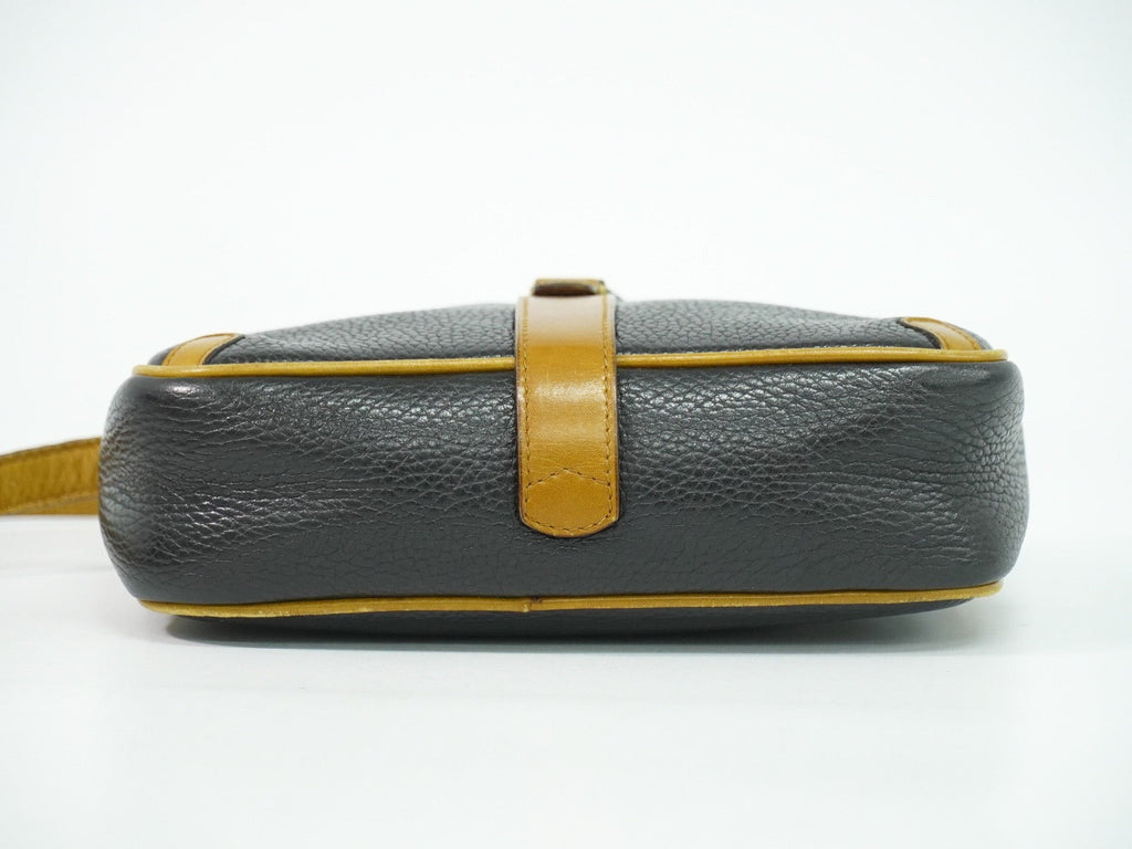 Celine Vintage Shoulder Bag Leather Black Leather Shoulder Bag Bag