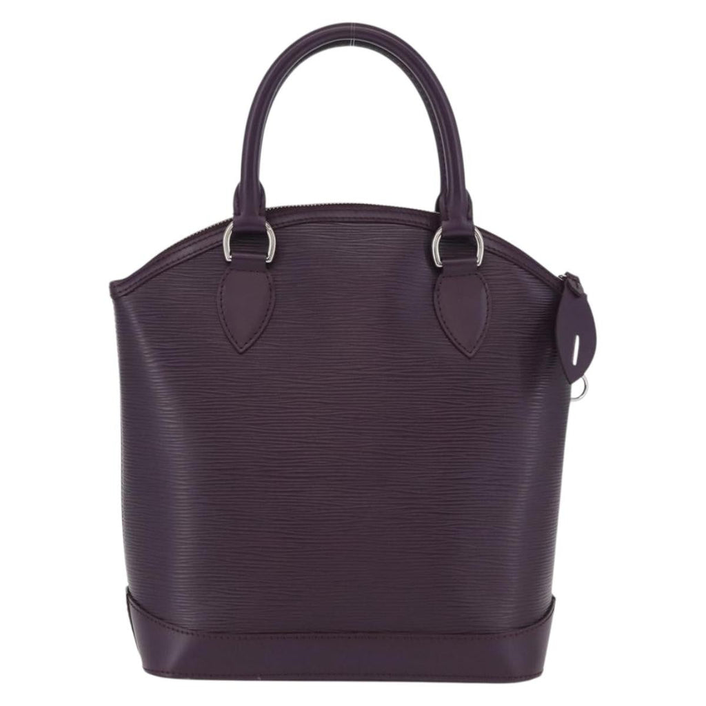 Louis Vuitton Lockit Handbag Epi Leather Purple Leather Handbag