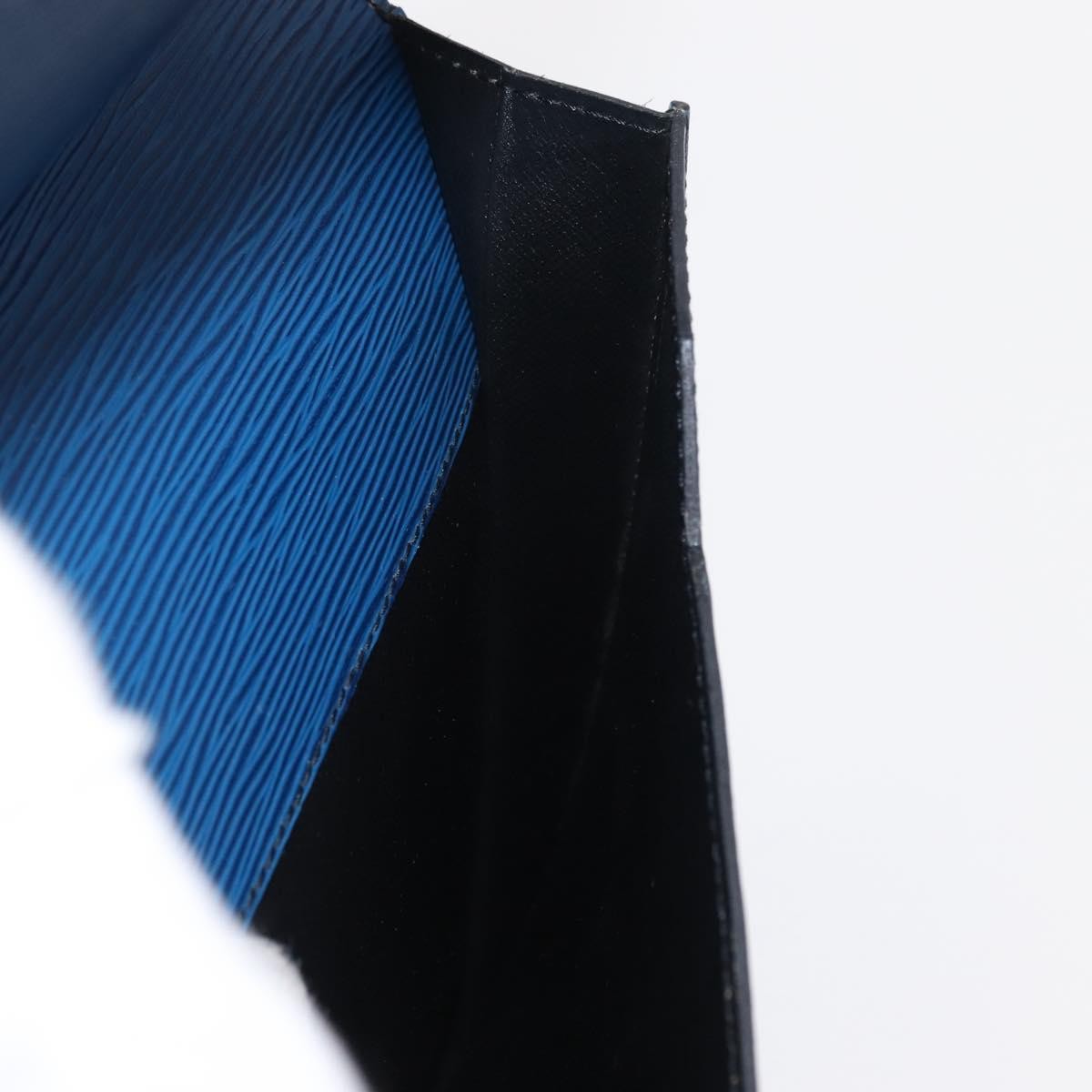 Louis Vuitton Porte-Documents Senateur Bag Epi Leather Blue Leather Clutche & Pouche Bag