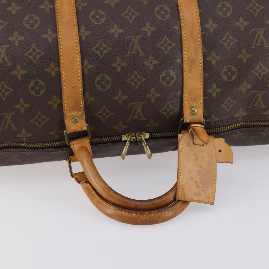 Louis Vuitton Keepall Bag Monogram Canvas Brown Canvas Travel Bag