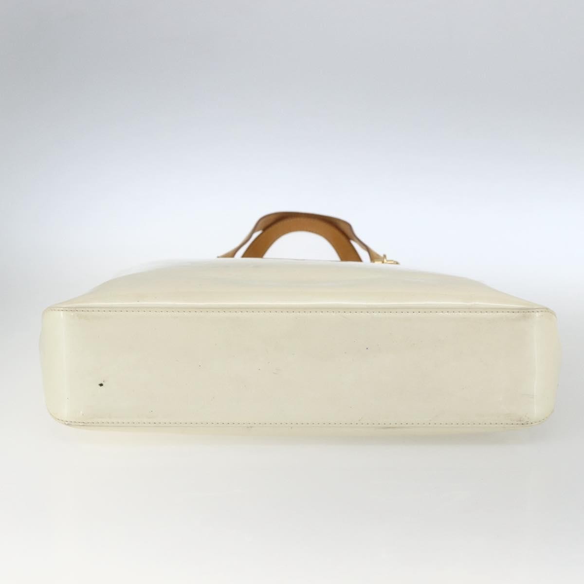 Louis Vuitton Brentwood Handbag Monogram Vernis Beige Patent_Leather Tote Bag