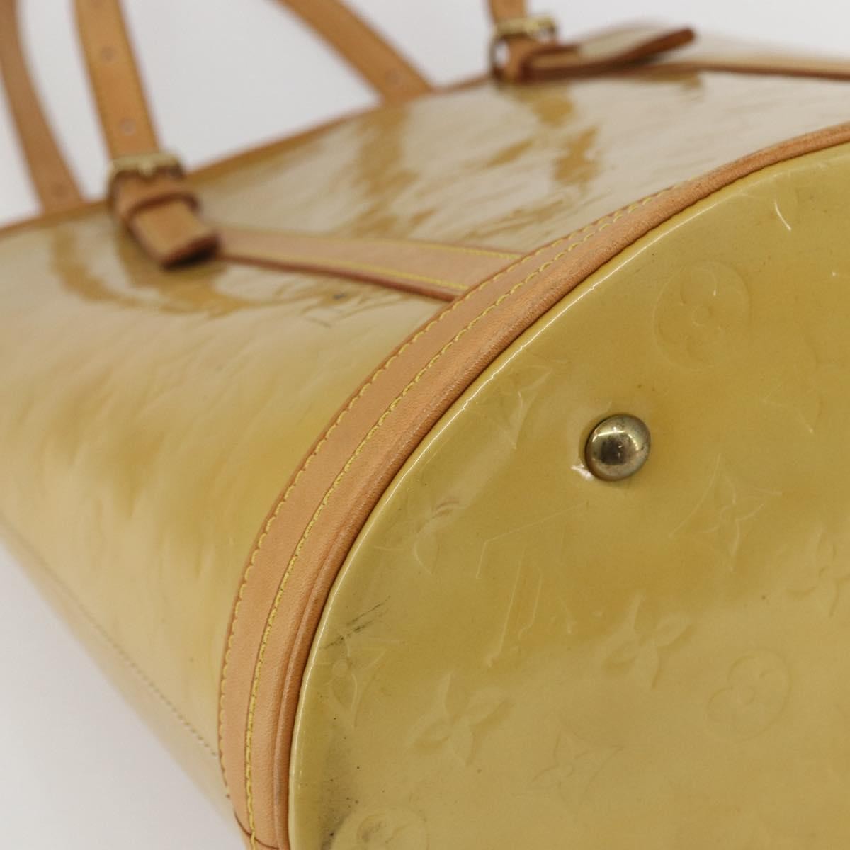 Louis Vuitton Bucket Bag Monogram Vernis Beige Patent_Leather Shoulder Bag