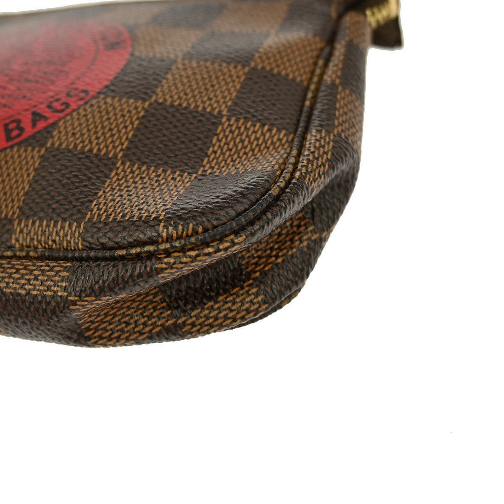 Louis Vuitton Pochette Accessoires Limited Edition Monogram Trunk Brown Canvas Clutche & Pouche Bag