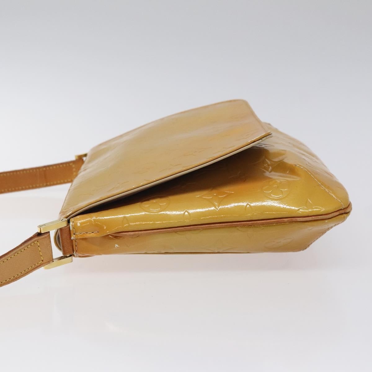 Louis Vuitton Thompson Street Handbag Monogram Vernis Beige Patent_Leather Bag