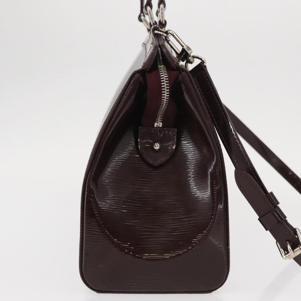 Louis Vuitton Brea Handbag Electric Epi Leather Purple Leather Handbag