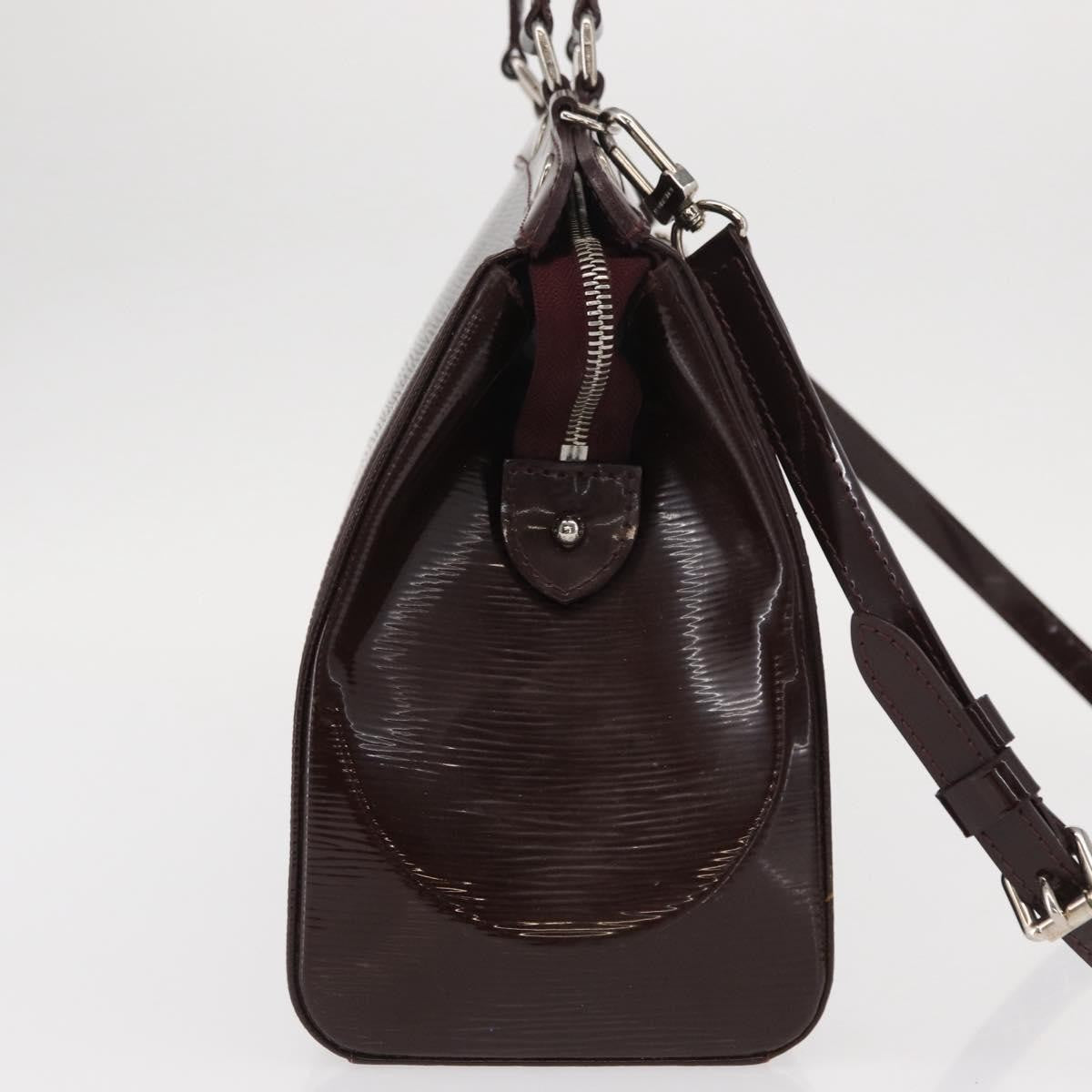 Louis Vuitton Brea Handbag Electric Epi Leather Purple Leather Handbag