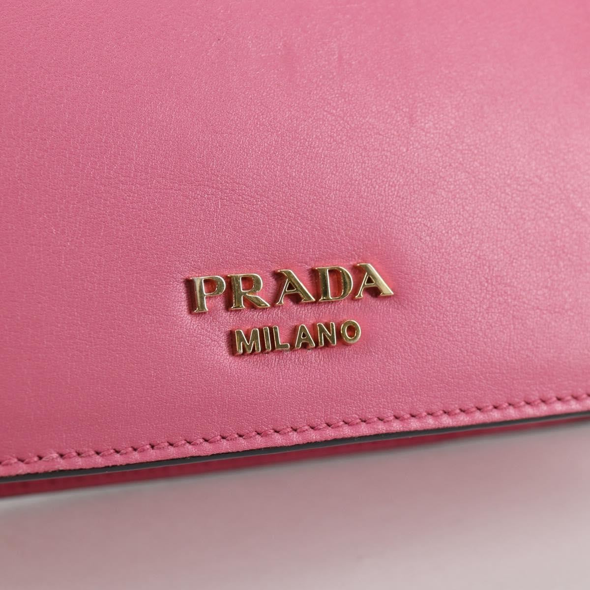 Prada Belle Top Handle Bag City Calf Pink Leather Bag
