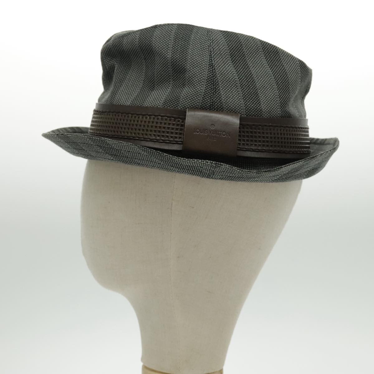 Louis Vuitton Lv Graphical Hat Cotton Gray Cotton Head Accessory Accessory