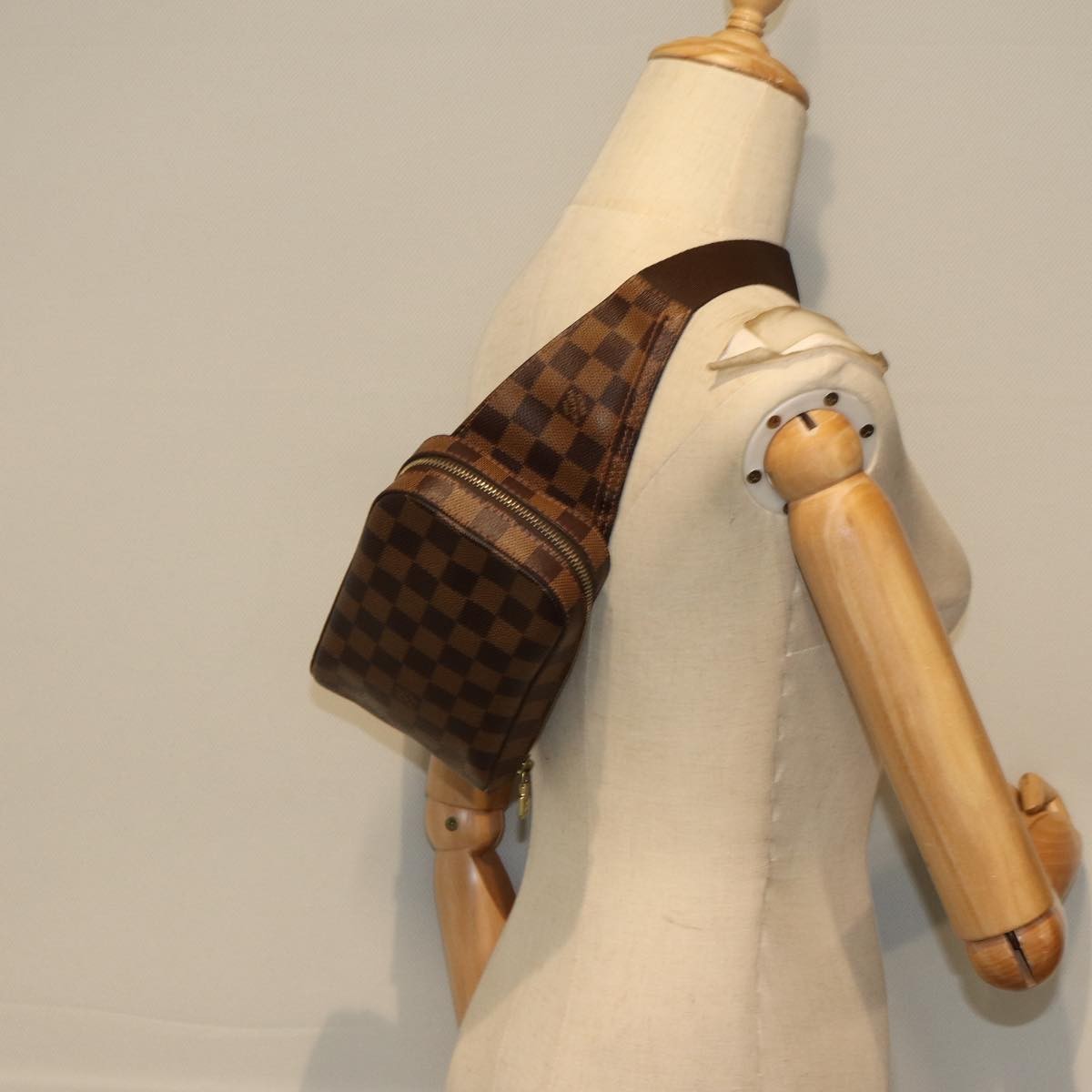Louis Vuitton Geronimos Waist Bag Damier Brown Canvas Shoulder Bag