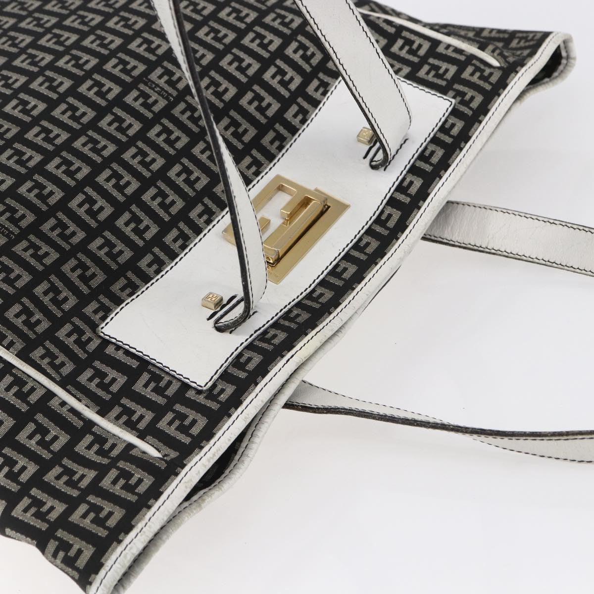 Fendi Zucca Tote Bag Canvas Black Canvas Tote Bag Bag