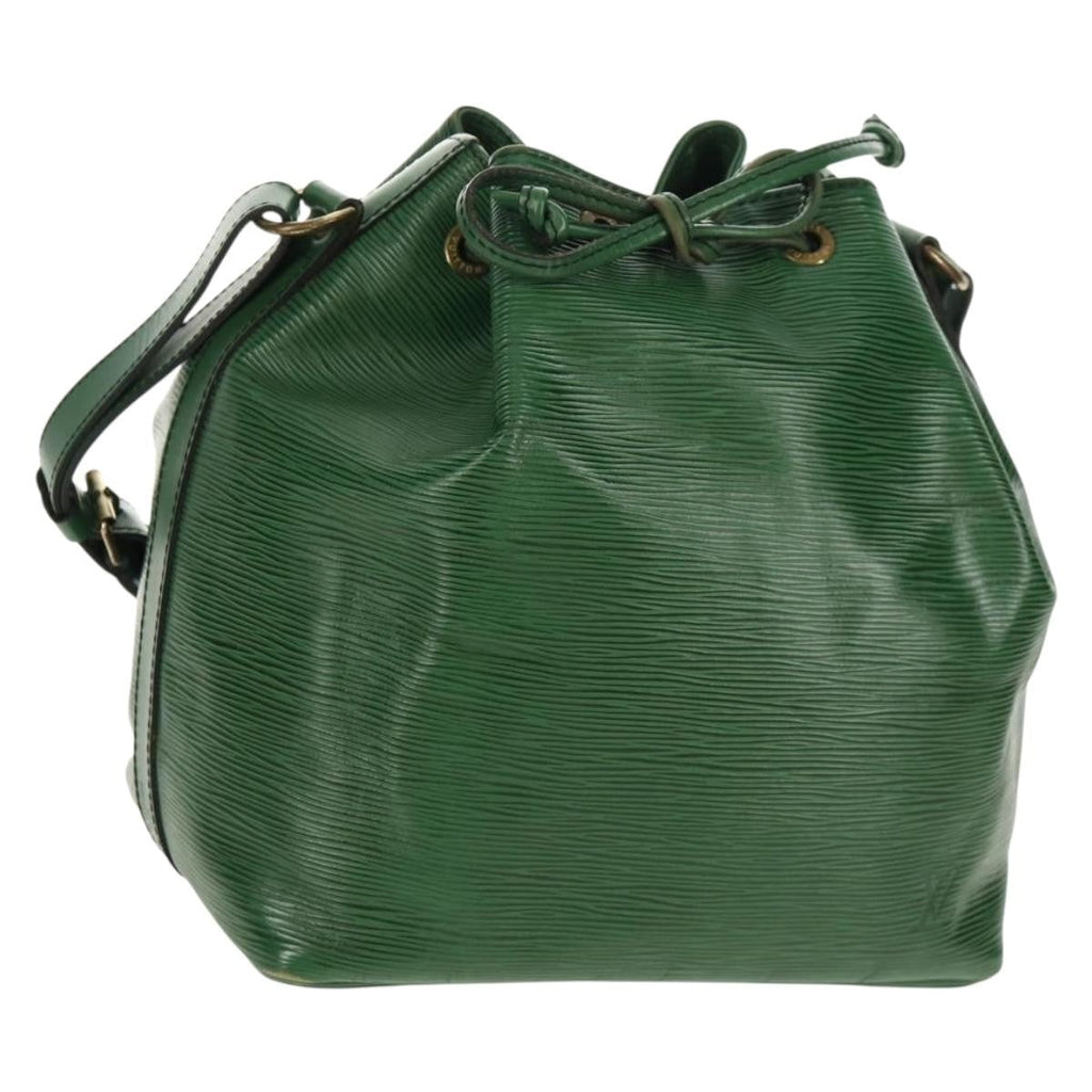 Louis Vuitton Petit Noe Handbag Epi Leather Green Leather Shoulder Bag