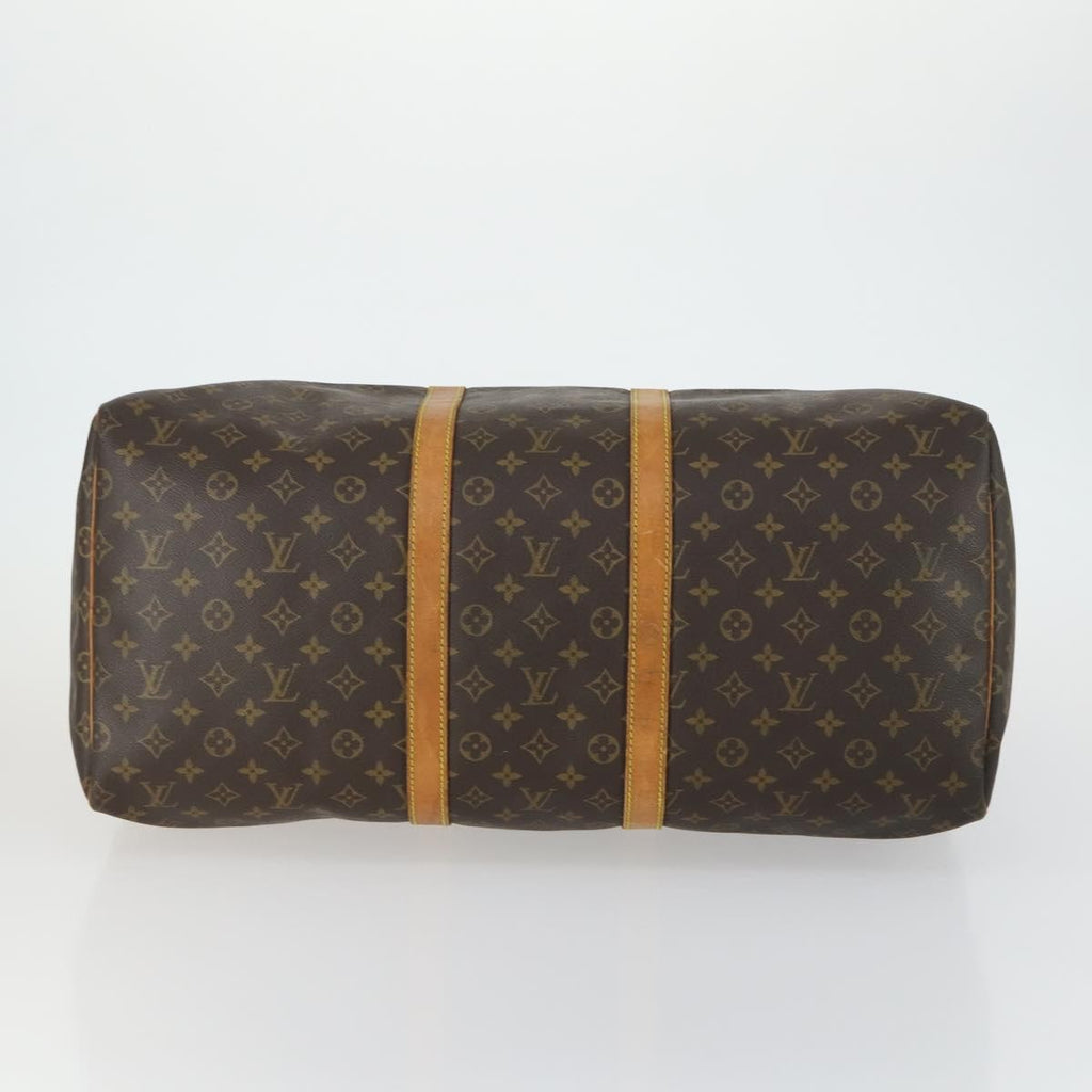 Louis Vuitton Keepall Bag Monogram Canvas Brown Canvas Travel Bag