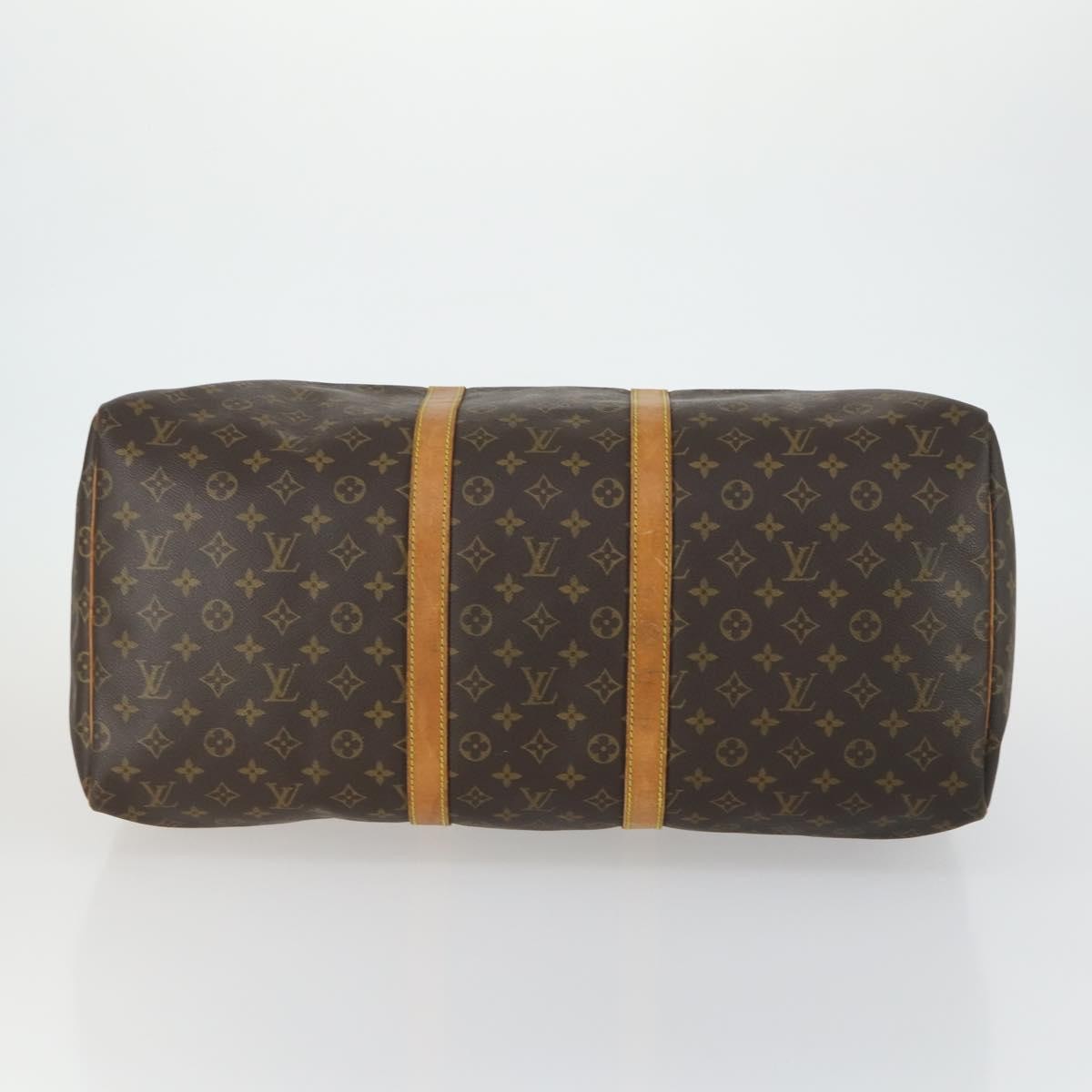 Louis Vuitton Keepall Bag Monogram Canvas Brown Canvas Travel Bag