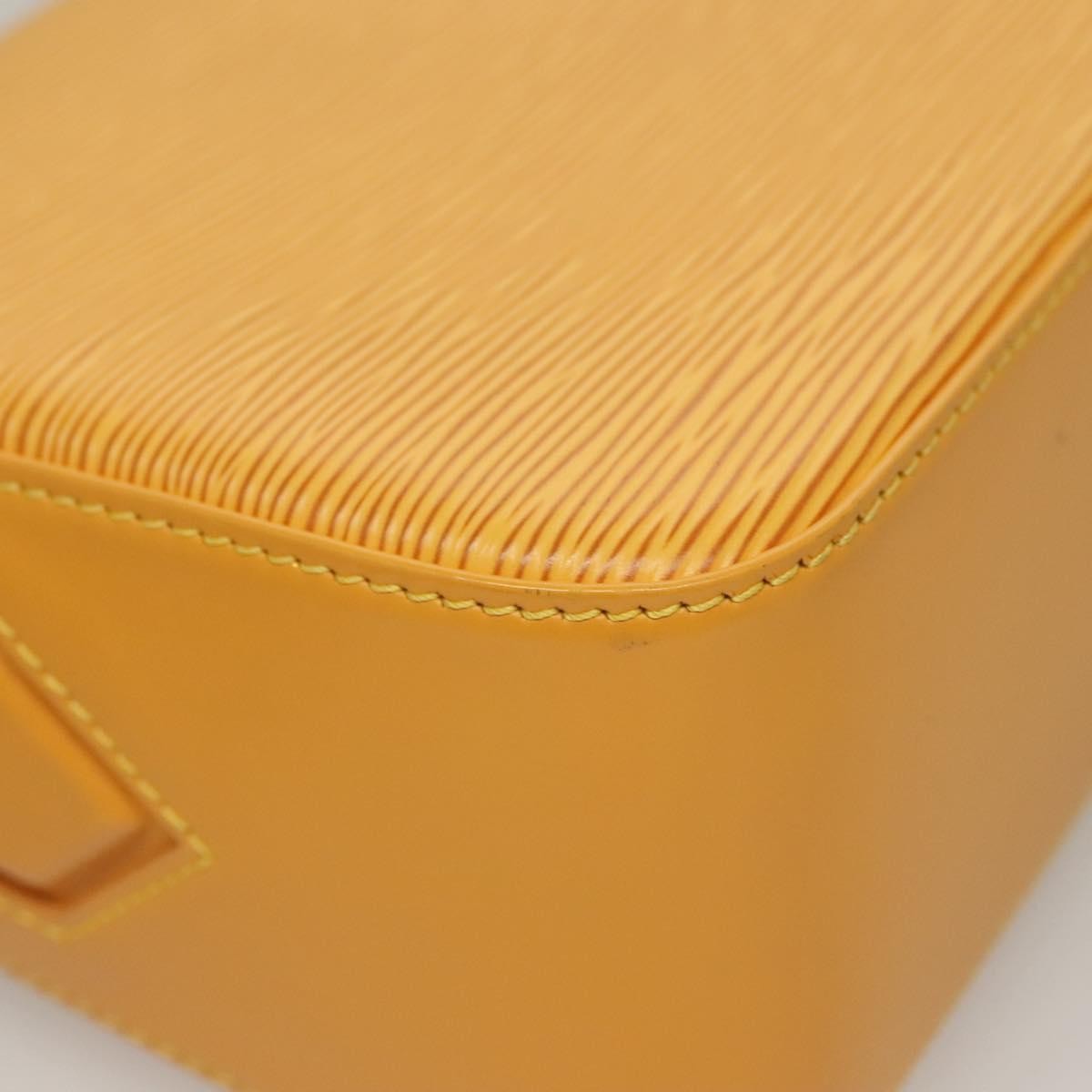 Louis Vuitton Buci Handbag Epi Leather Yellow Leather Shoulder Bag