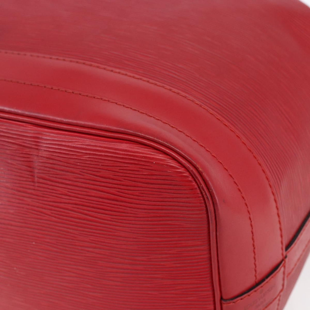 Louis Vuitton Noe Shoulder Bag Leather Red Leather Shoulder Bag