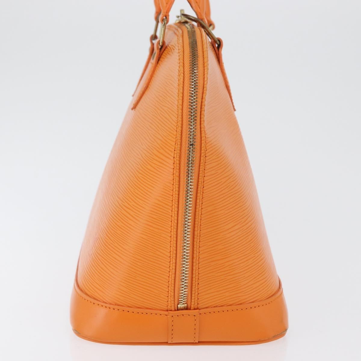 Louis Vuitton Alma Handbag Epi Leather Orange Leather Handbag