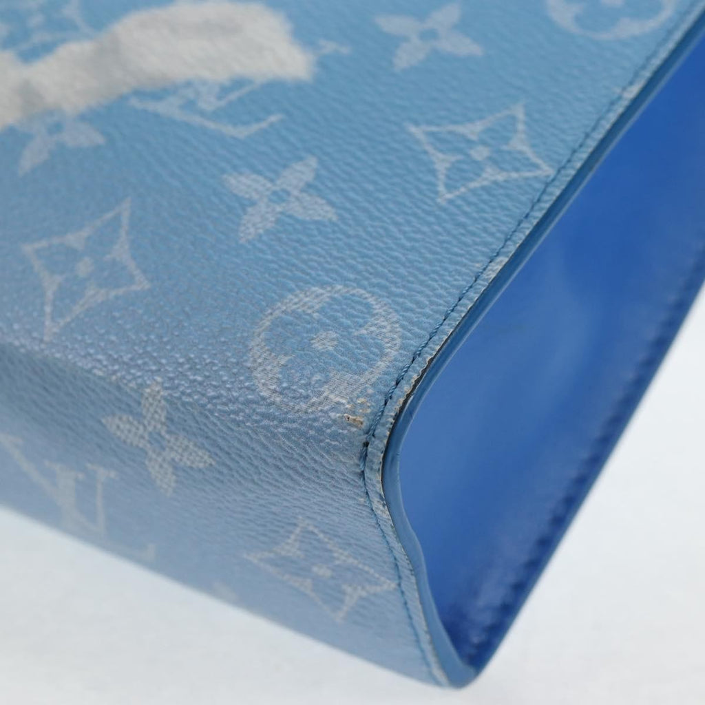 Louis Vuitton Pochette Voyage Limited Edition Monogram Clouds Blue Pvc Bag