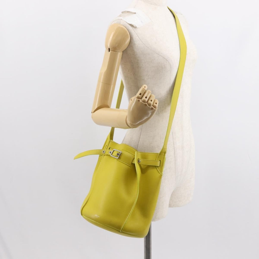 Celine Long Strap Big Bag Bucket Leather Yellow Leather Shoulder Bag Bag