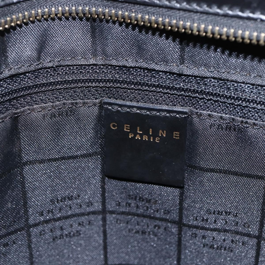 Celine Vintage Macadam Shoulder Bag Macadam Canva  Vinyl Brown Plastic Shoulder Bag Bag