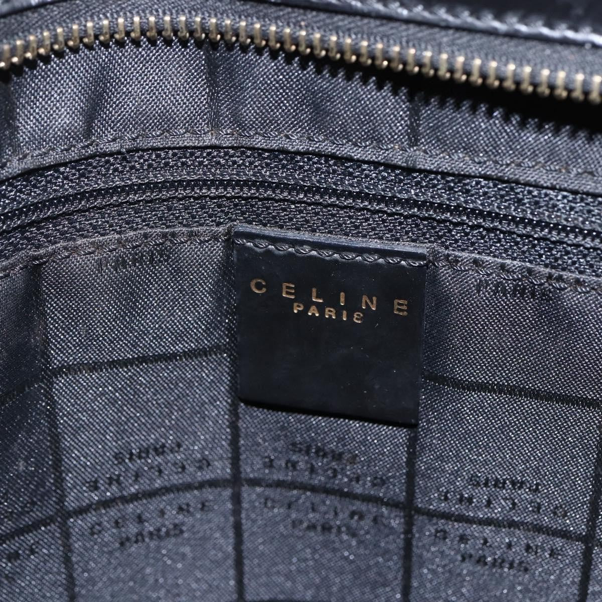 Celine Vintage Macadam Shoulder Bag Macadam Canva  Vinyl Brown Plastic Shoulder Bag Bag