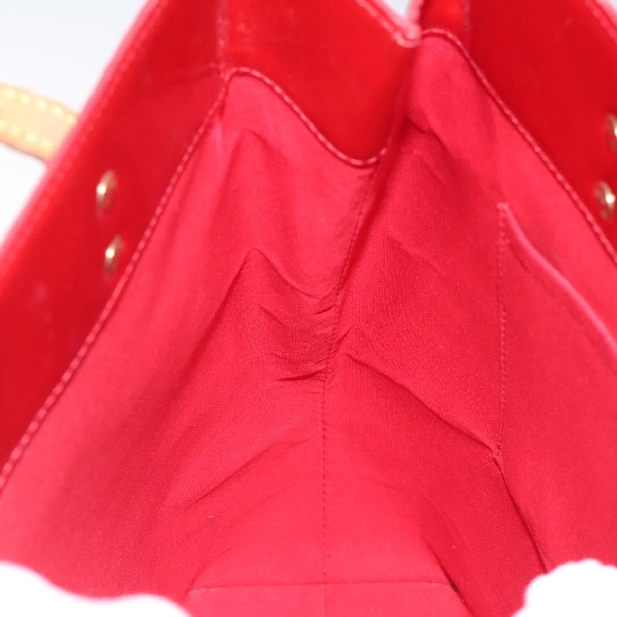 Louis Vuitton Reade Handbag Monogram Vernis Red Patent_Leather Handbag