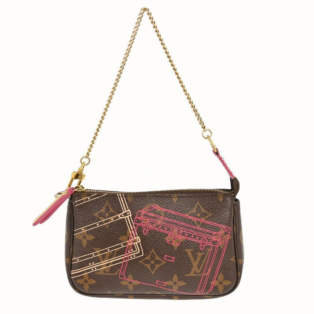 Louis Vuitton Pochette Accessoires Limited Edition Monogram Canvas Brown Canvas Clutche & Pouche Bag