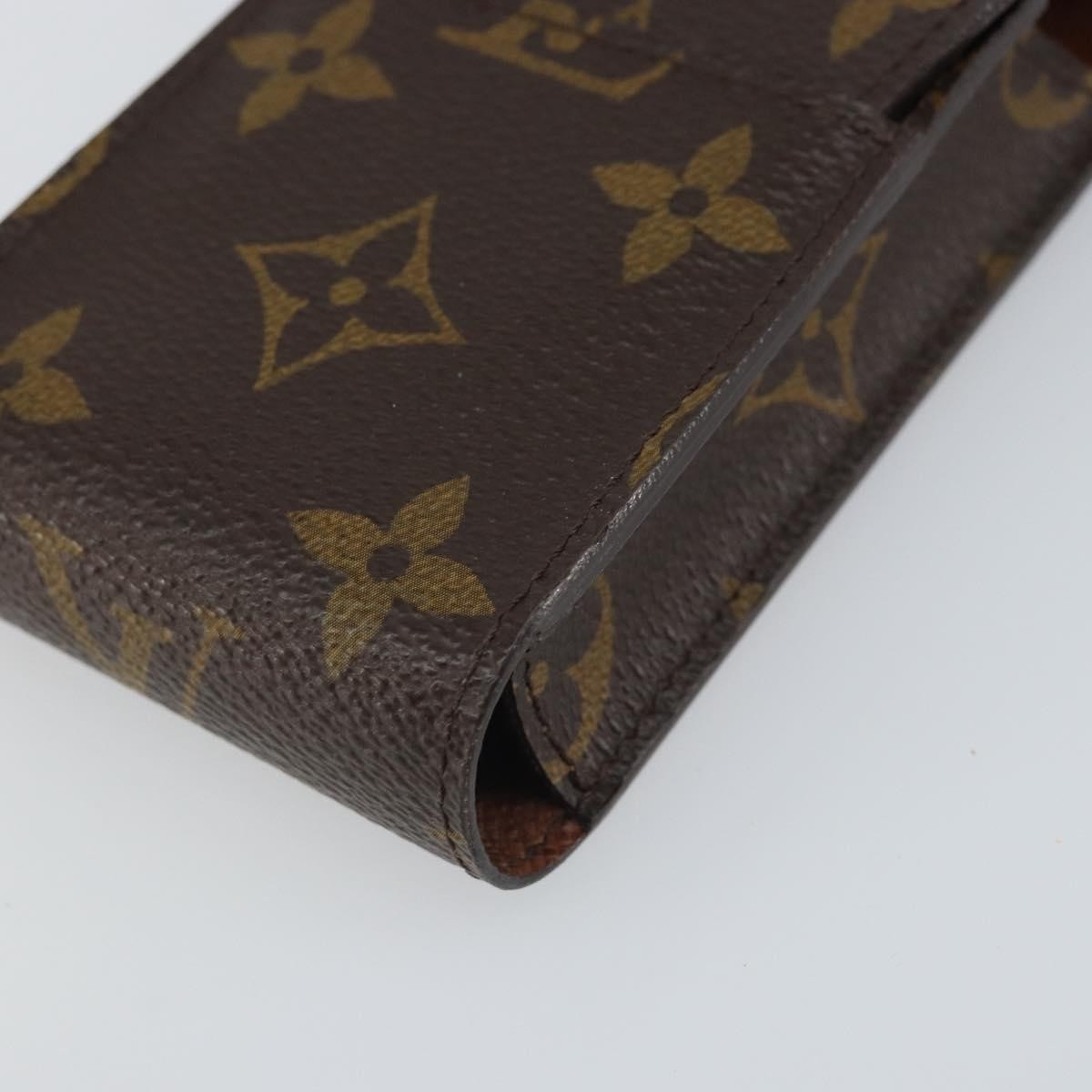 Louis Vuitton Etui Cigarette Case Monogram Canvas Brown Canvas Wallets Accessory