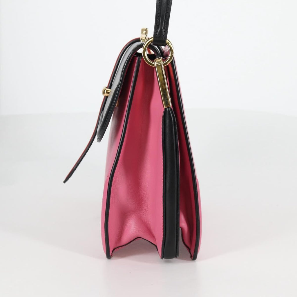 Prada Belle Top Handle Bag City Calf Pink Leather Bag