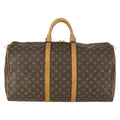 Louis Vuitton Keepall Bag Monogram Canvas Brown Canvas Travel Bag