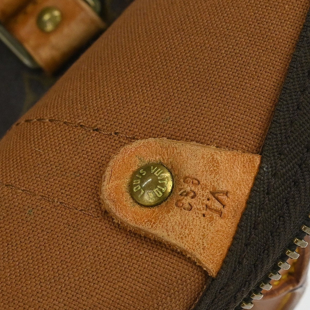 Louis Vuitton Keepall Bag Monogram Canvas Brown Canvas Travel Bag
