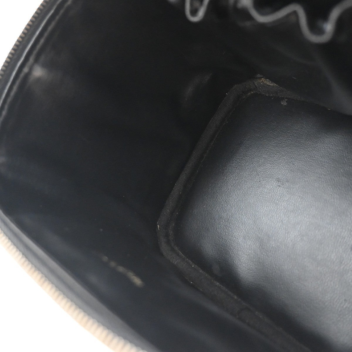 Chanel Vintage Timeless Cosmetic Case Caviar Black Leather Handbag